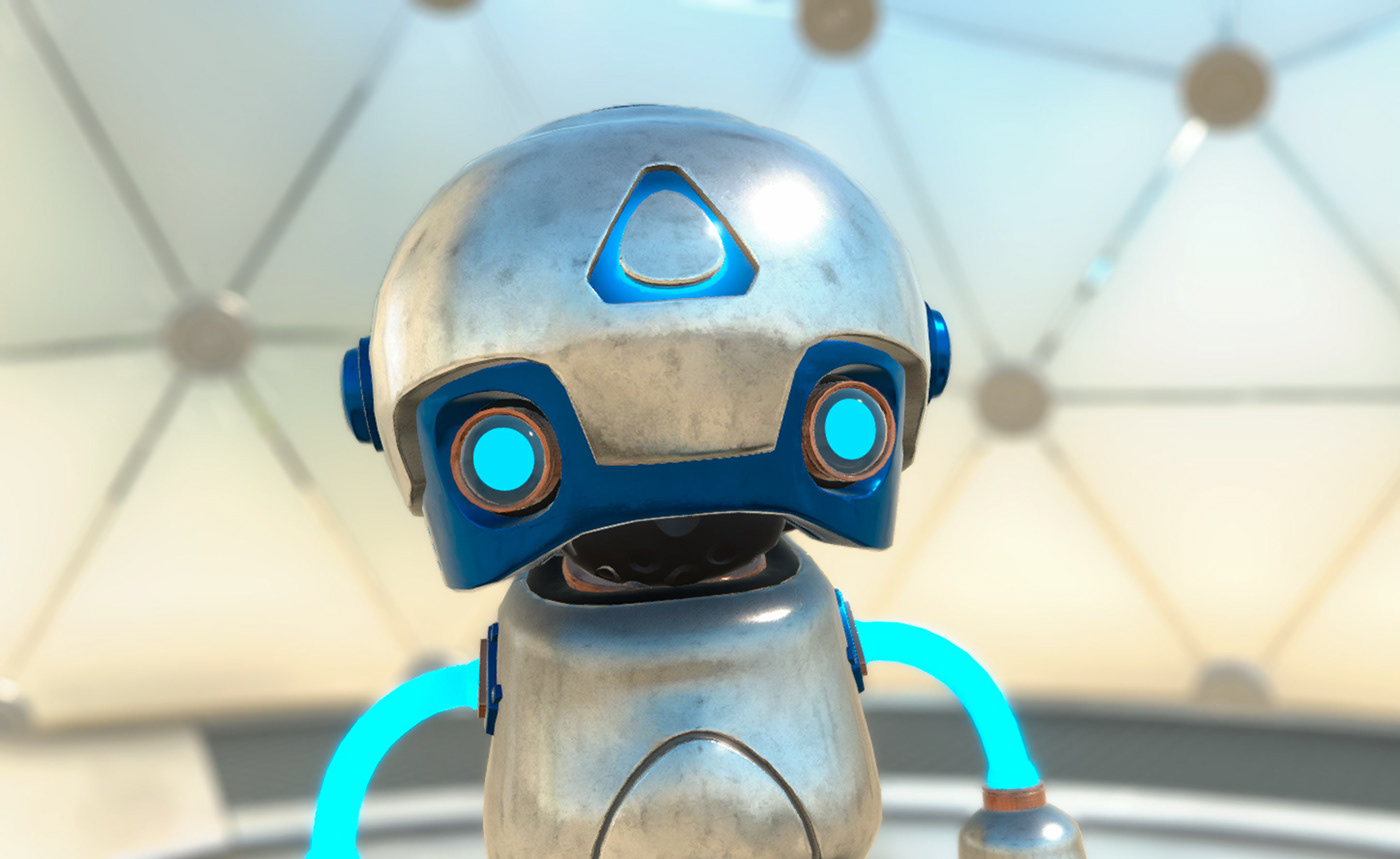 htc vive Character robot 3D vr animation  design