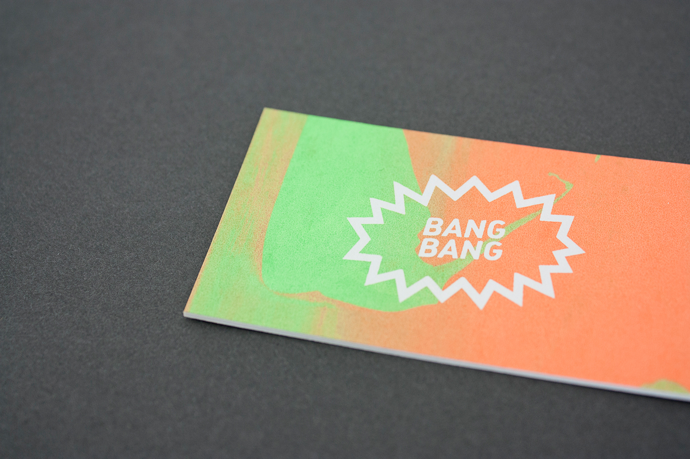 business card Workshop brand card Screenprinting silkscreen screen colors bangbang