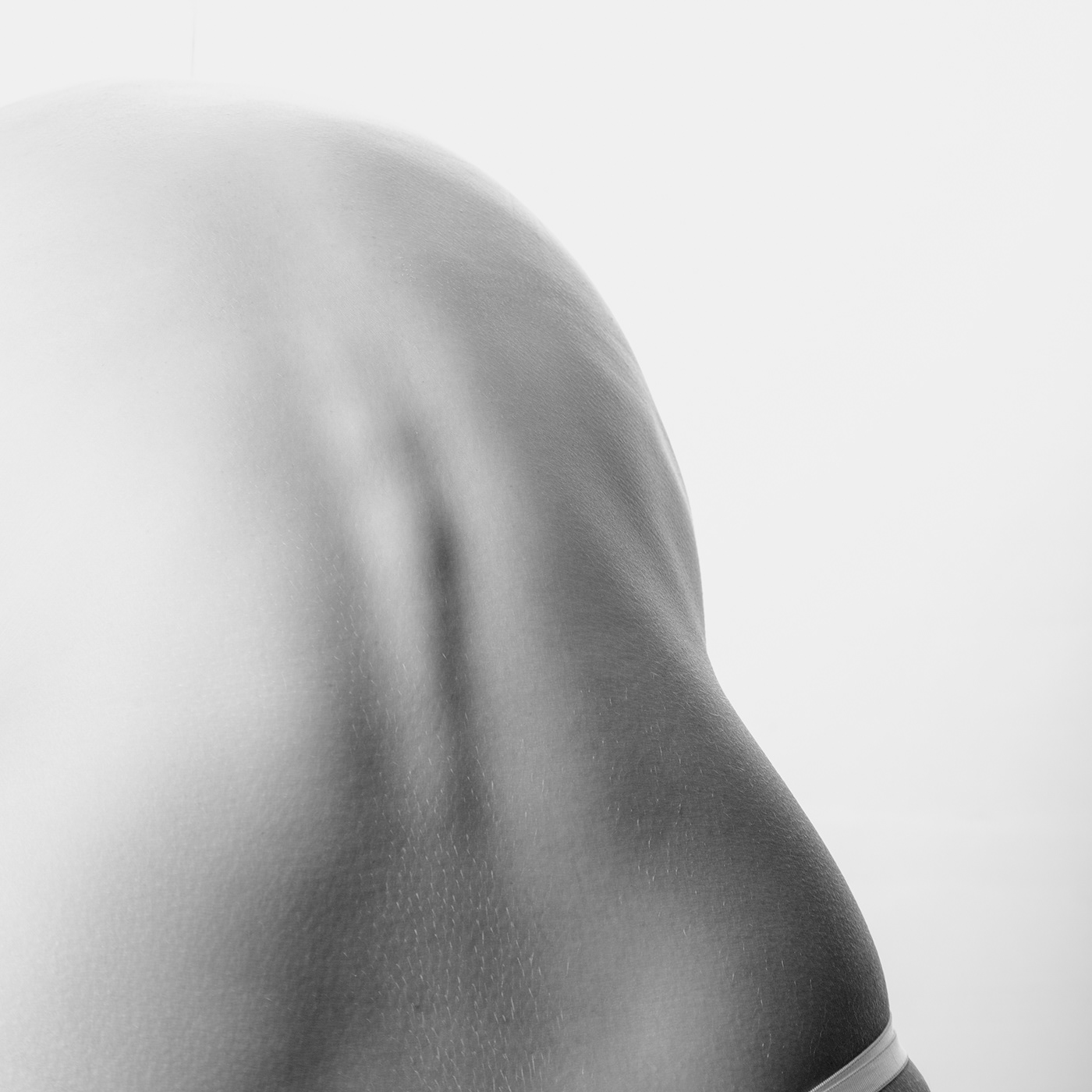 black and white White lines body closeup touching woman