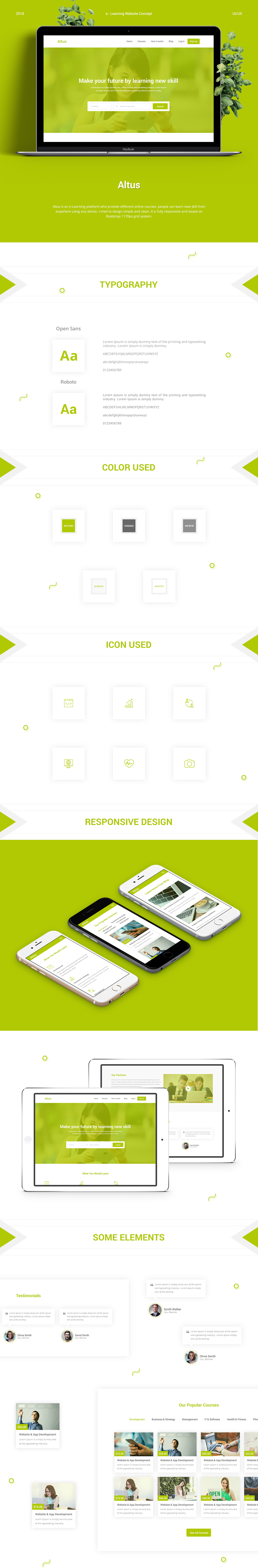 UI ux Website Design Website Responsive design clean creative psd