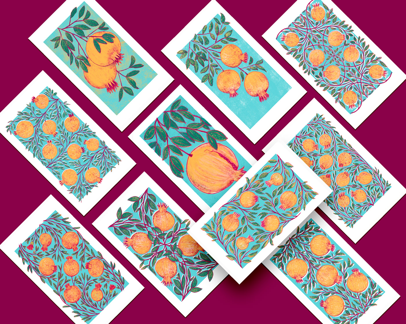 Baralho botanica pintura digital plantas Playing Cards taro tarot Tarot Cards tarot deck