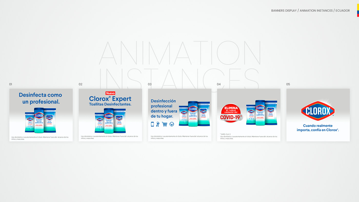 Banners ads animation instances.