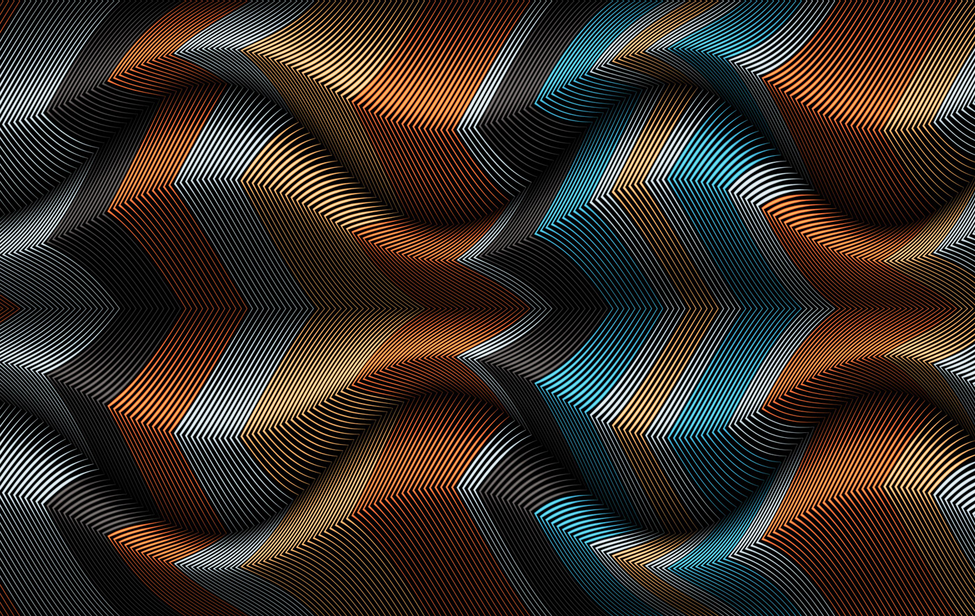 abstract moire lines psychedelic stripes vector pattern mesmerizing art fabric