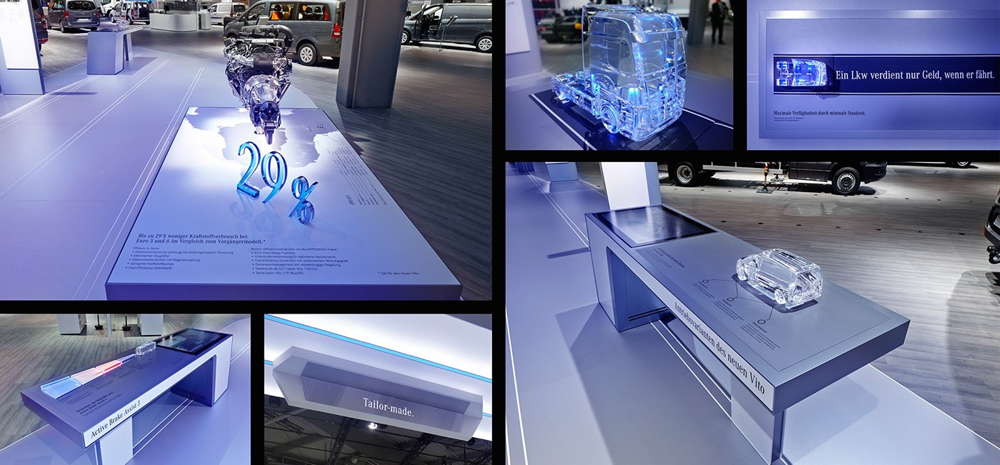Adobe Portfolio IAA Exhibition  interactive exhibit trucks future mercedes-benz concept