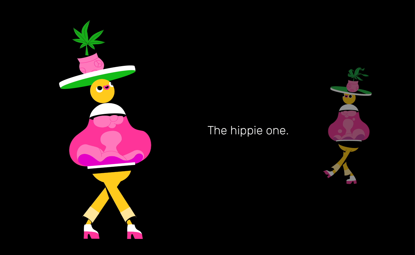 The hippie one. 2D character walkcycle