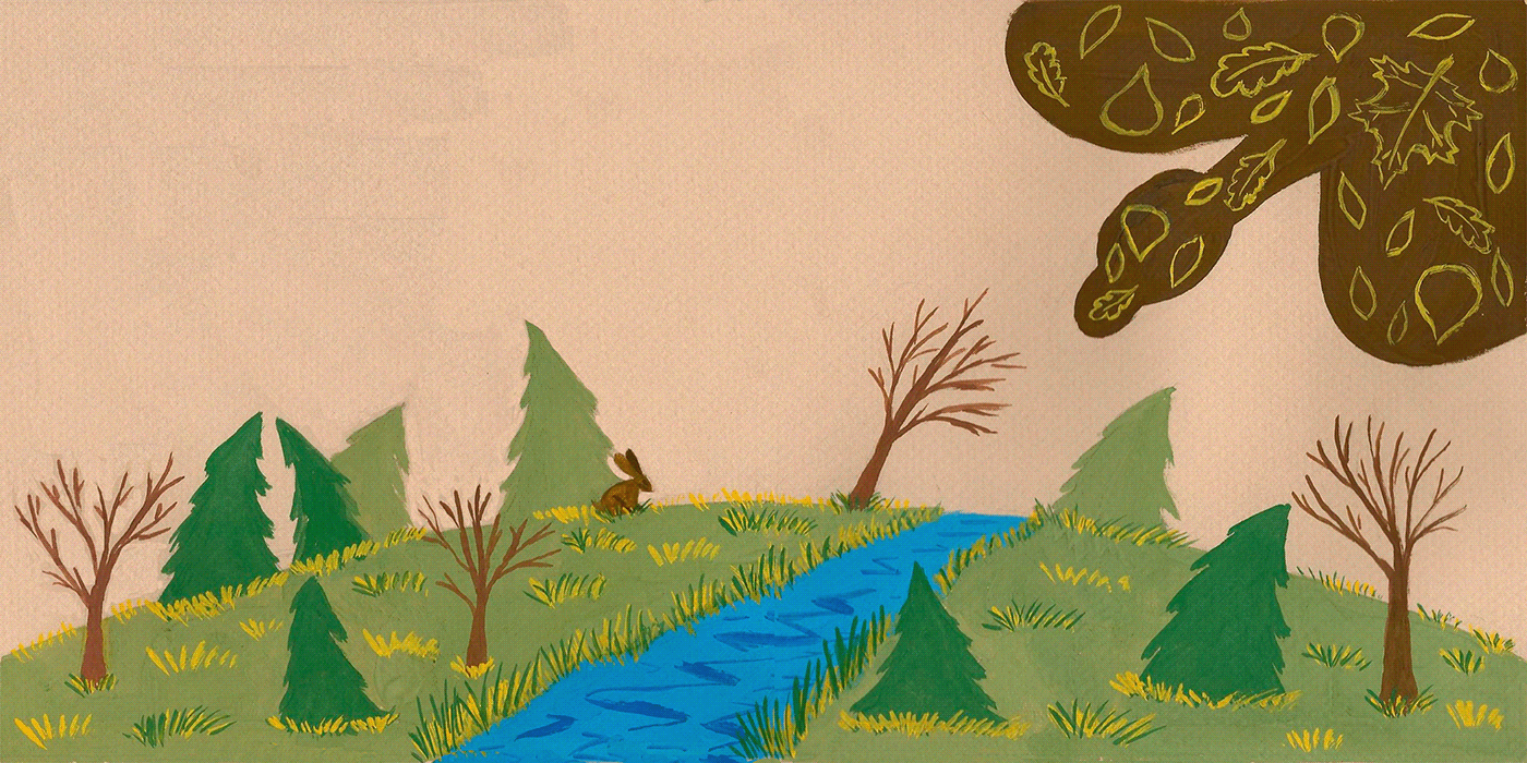 art foliage gouache ILLUSTRATION  silent book гуашь иллюстрация Листья тихая книга