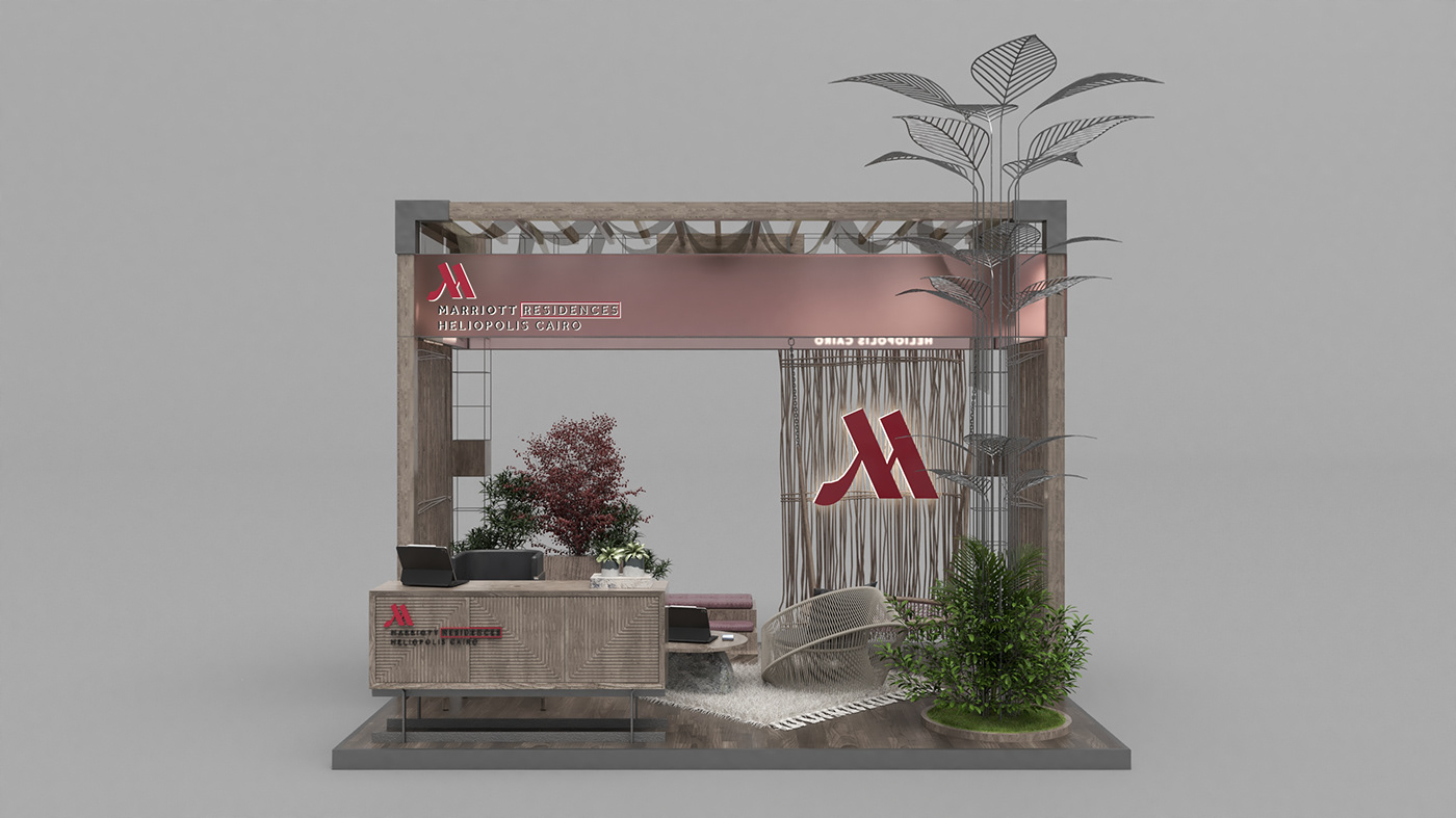 booth Exhibition  Event Stand Exhibition Design  3D Render vray