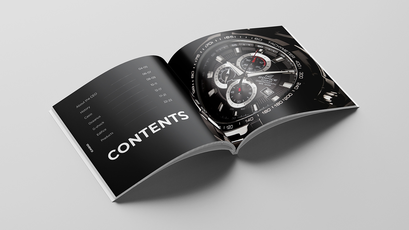 brochure catalog design editorial Layout luxury magazine print typography   watch