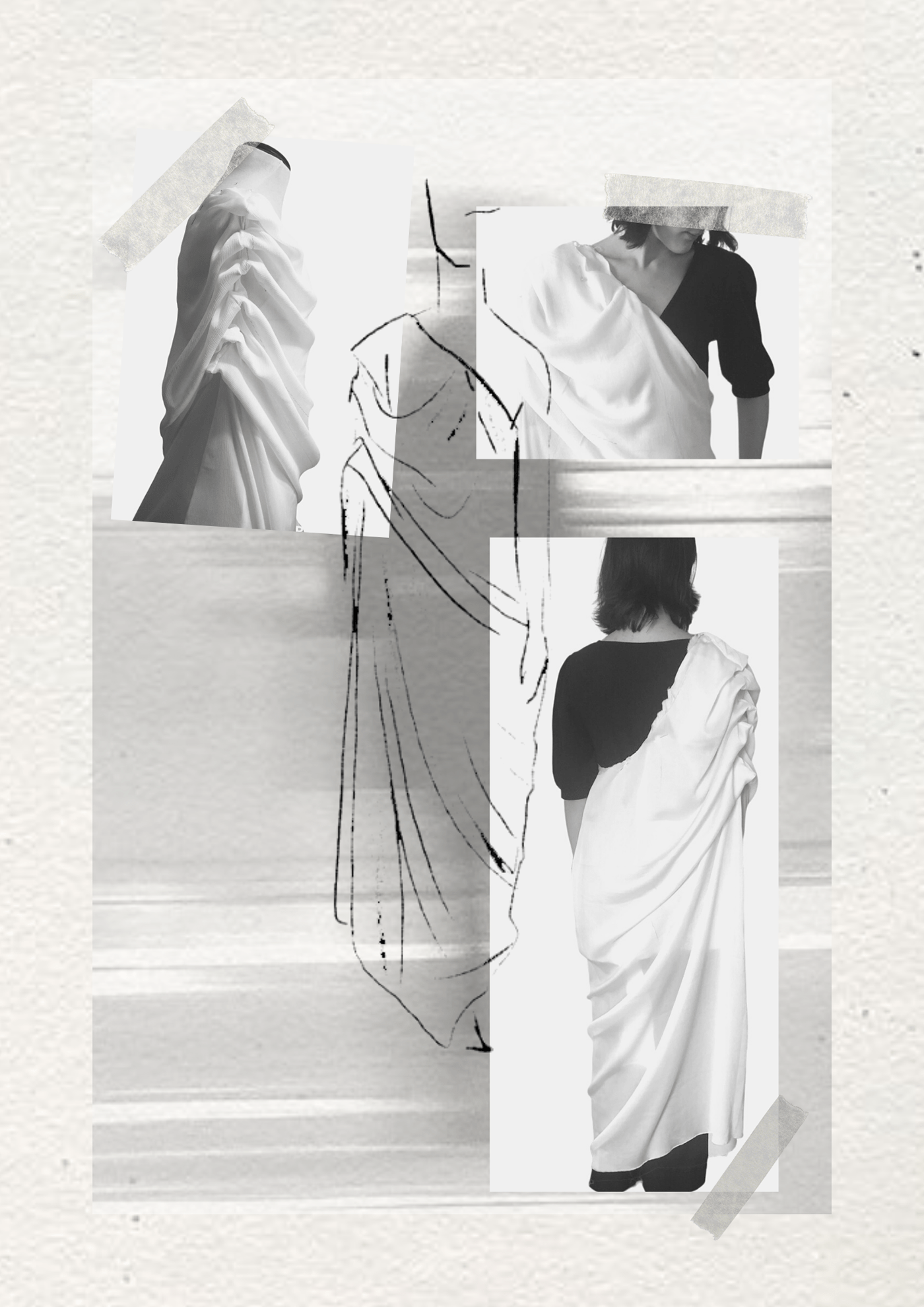 artwork editorial design  fashionproyect greek identity moodboard statue