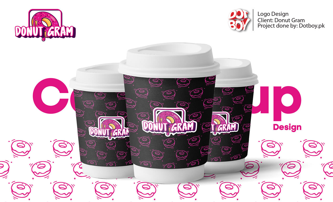 donut logo design Food  brand identity branding  Logo Design marketing   Digital Art  vector