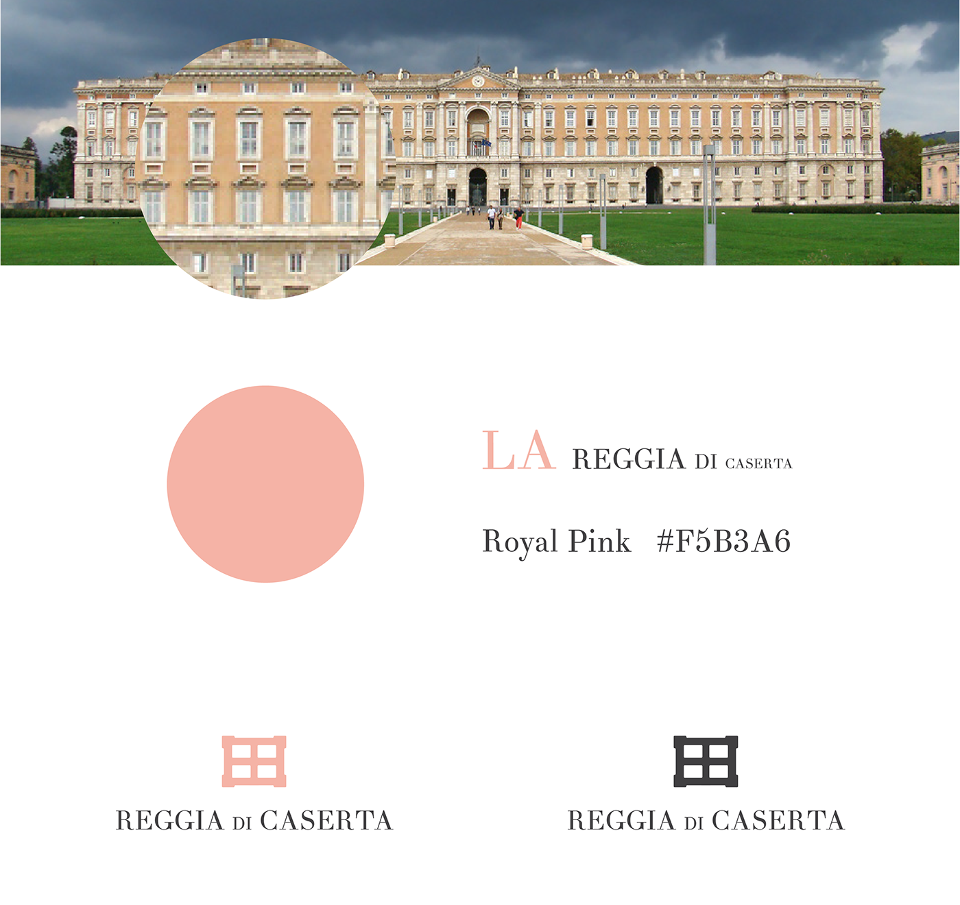 Reggia di Caserta Caserta Royal Palace NAPOLI italia reggia Corporate Identity brand logo