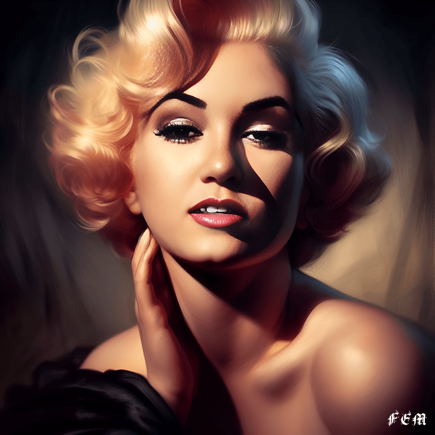 portraits beauty woman cleopatra Marilyn Monroe harley quinn fanart artwork Character design  concept art