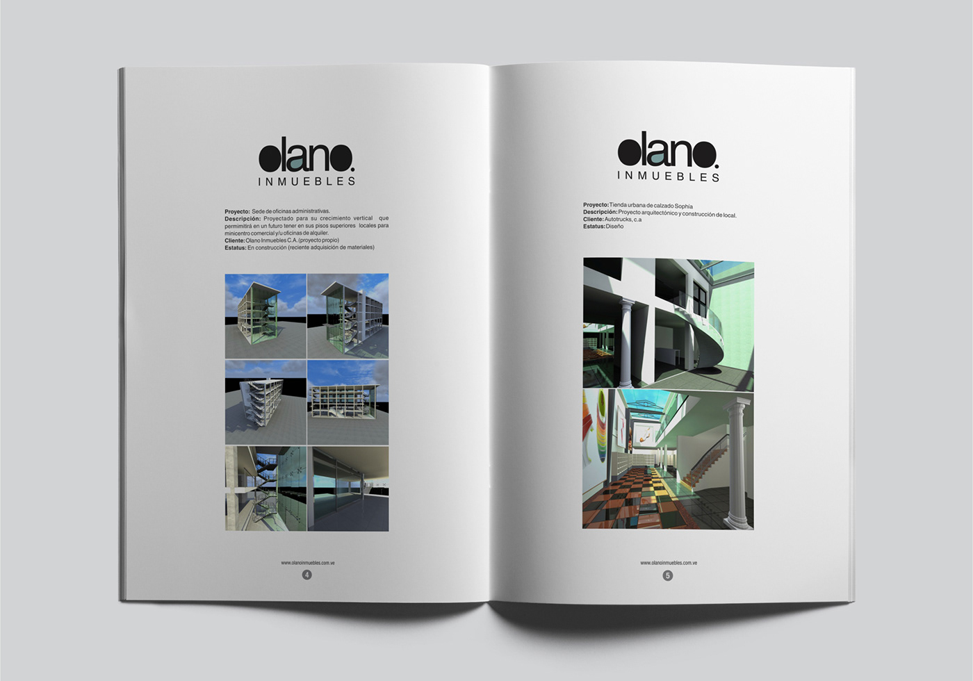 dossier catalogo arquitectura mérida venezuela inmuebles Immovables Catalogue brochure brand