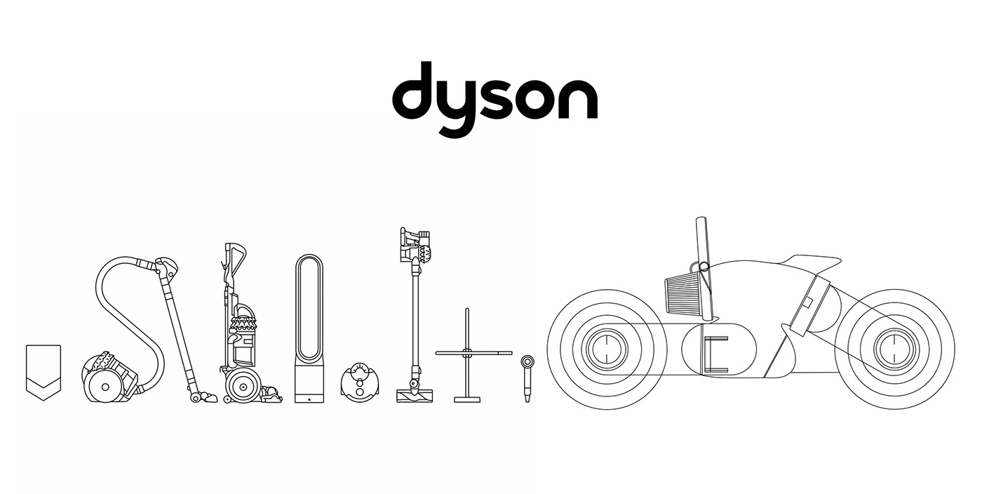 3D blender concept design Dyson motorcycle photoshop transportation vacuum cleaner Noai