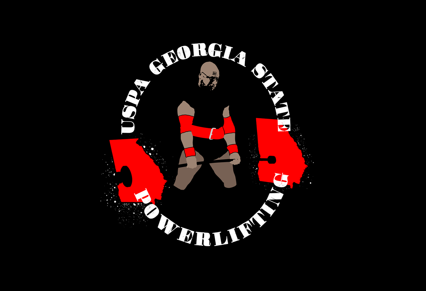 powerlifting atlanta Georgia sports skull fist fire bench deadlift squat