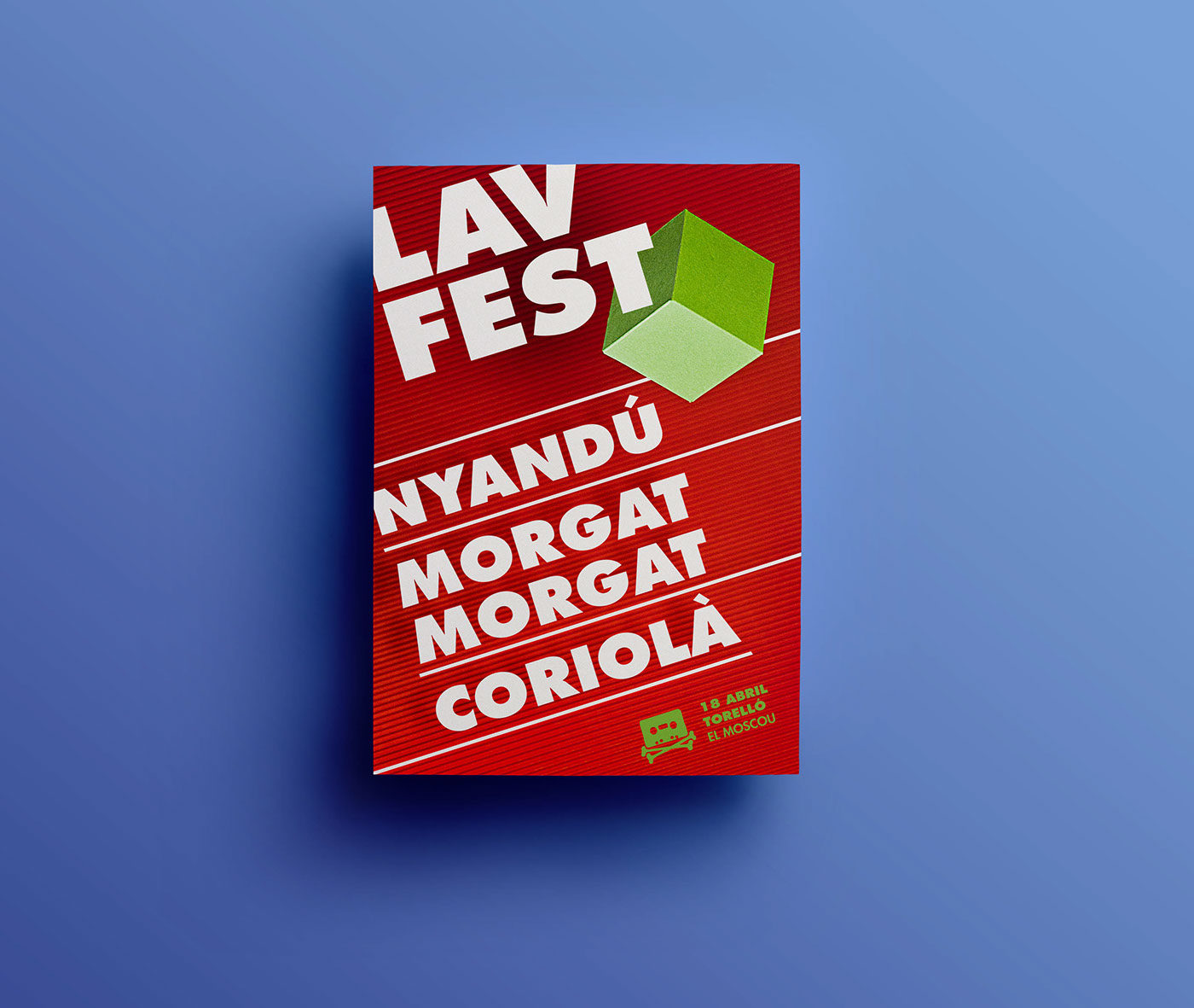 lavfest handmade parteeshit partee Music Festival lav Records poster geometric shapes colors