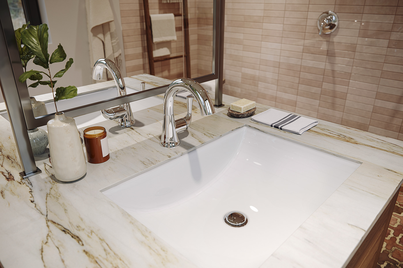 3ds max archviz bathroom CGI corona renderer CoronaRender  Interior interior design  lunas3d visualization