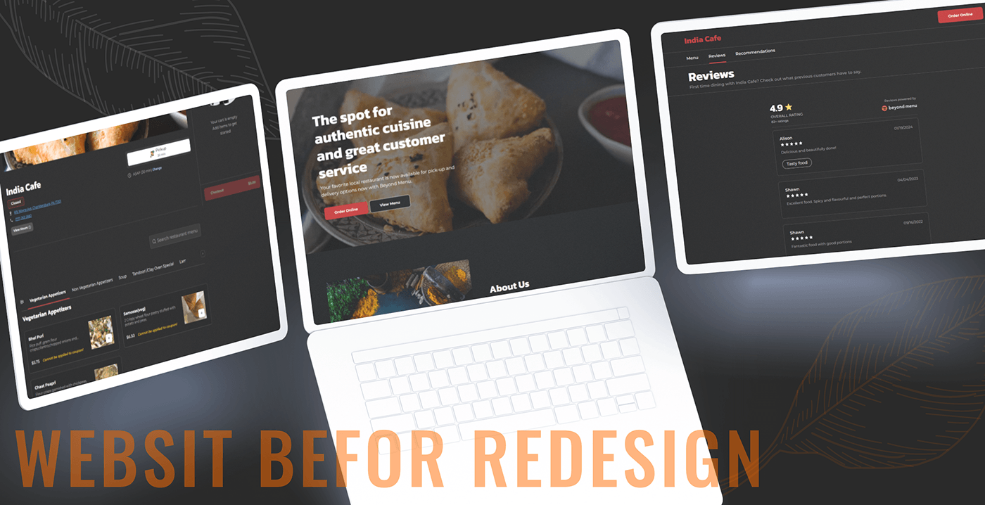 UI/UX design redesign Website