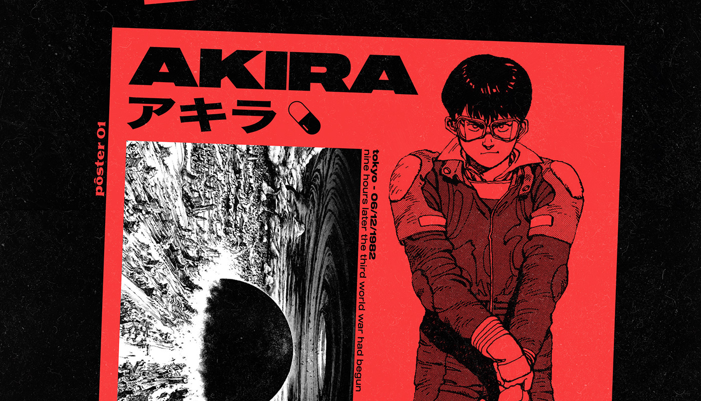 akira manga katsuhiro otomo graphic design  poster ILLUSTRATION 
