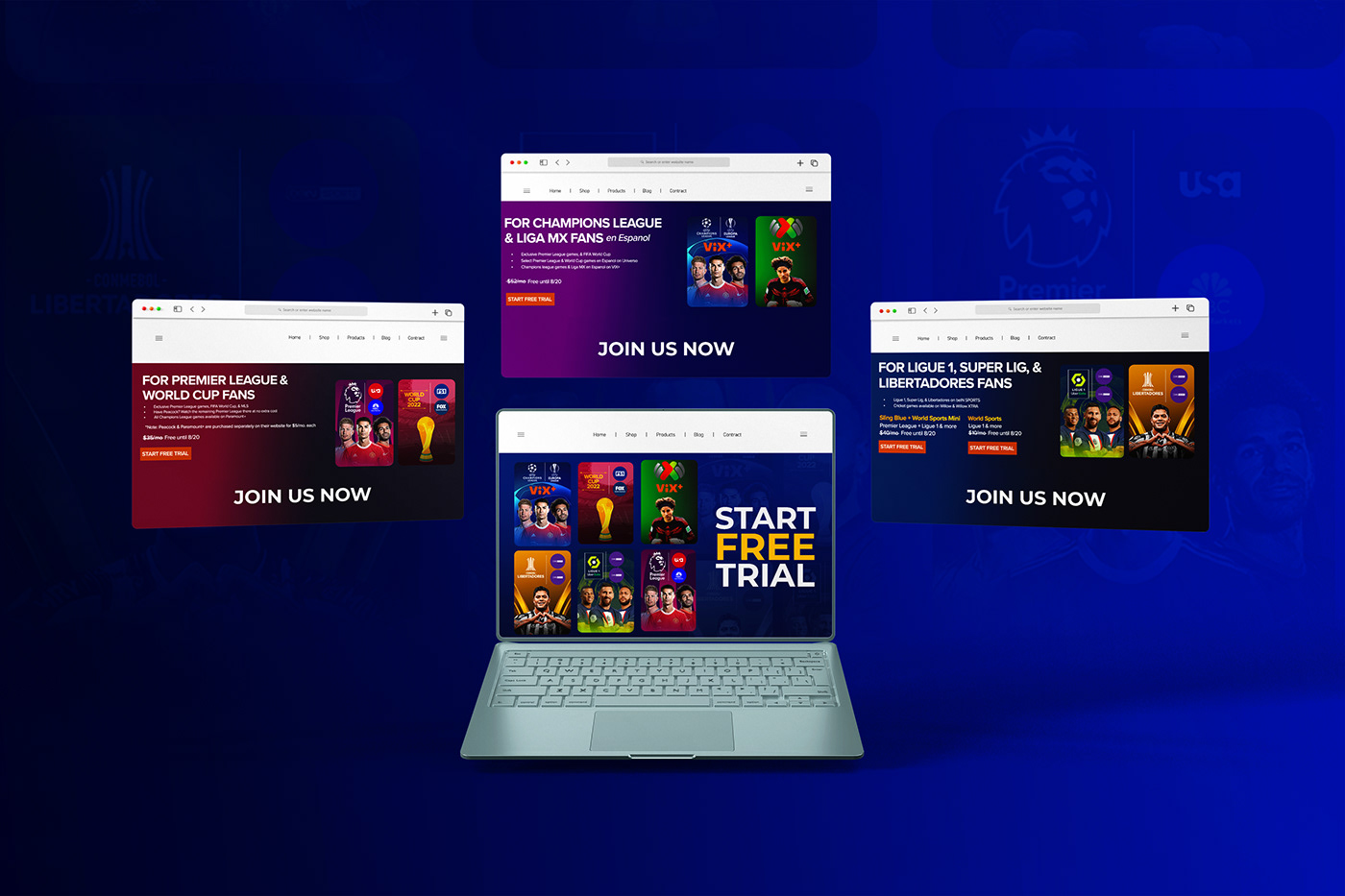 Advertising  brand identity football landing page soccer sports UI/UX user interface Web Design 