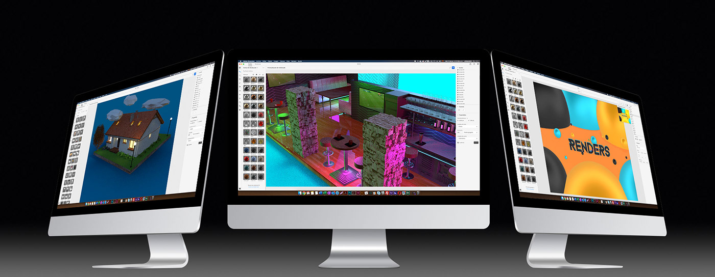 Render Renders Adobe Dimension autodesk maya 3D modeling 3d MentalRay design Unipanamericana bogota