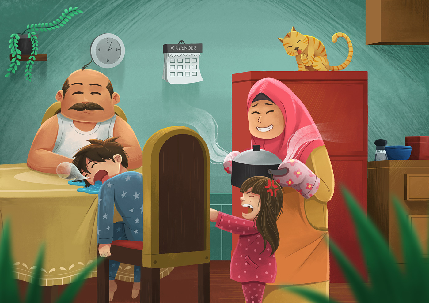 book children children's book children's illustration cute Digital Art  kidlitart kids Ramadhan whimsical