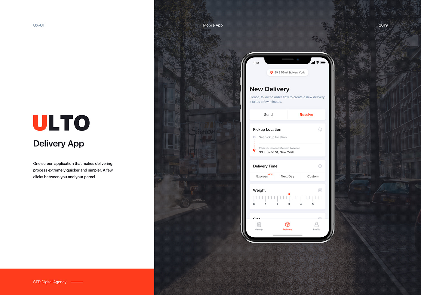 delivery design interface ios interaction Order app mobile map ux UI