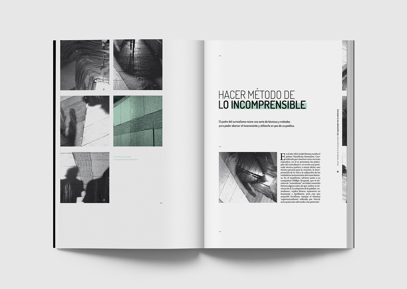 editorial breton andrebreton diseñografico graphicdesign typography   magazine editorialdesign publishing   surrealism