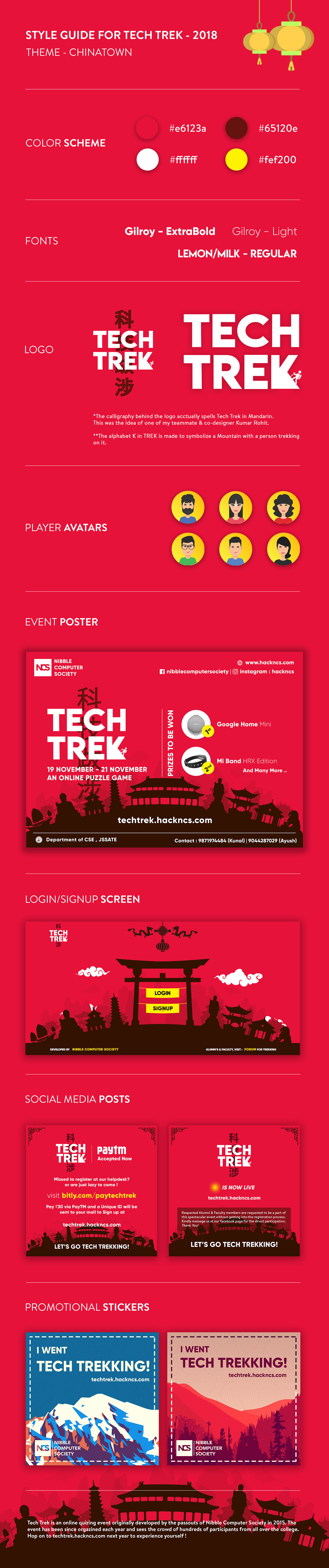 tech trek ncs UI branding  Trek poster social media