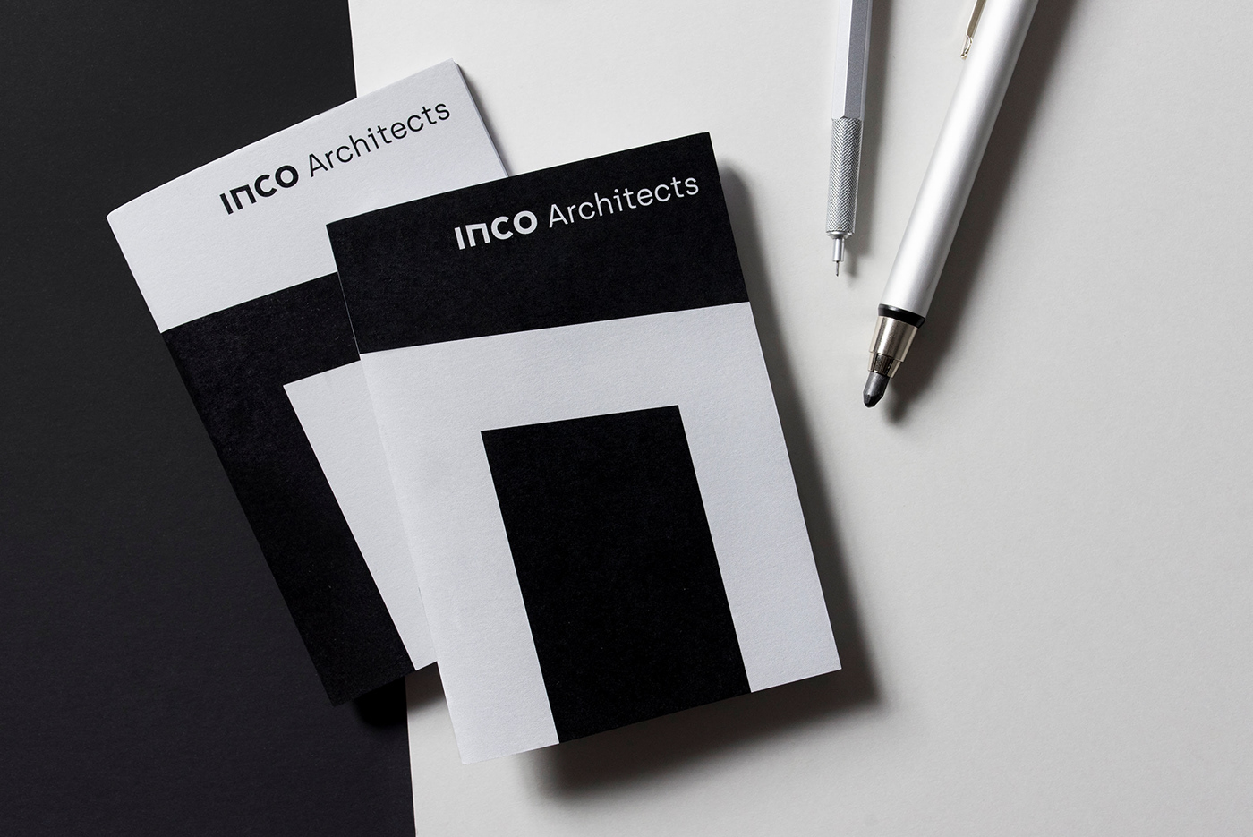branding  poland minimal simple architect logo architecture concrete print gray