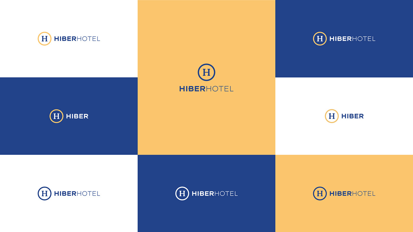 brand branding  hotel marca logo design blue laztro Logotype