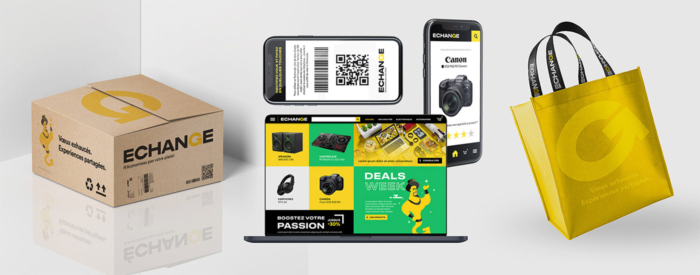 ai Amazon branding  digital france identity Retail visual identity