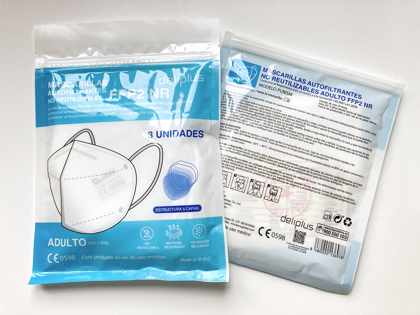bag branding  Diseño de Empaques mask Medical Product Packaging plastic bag