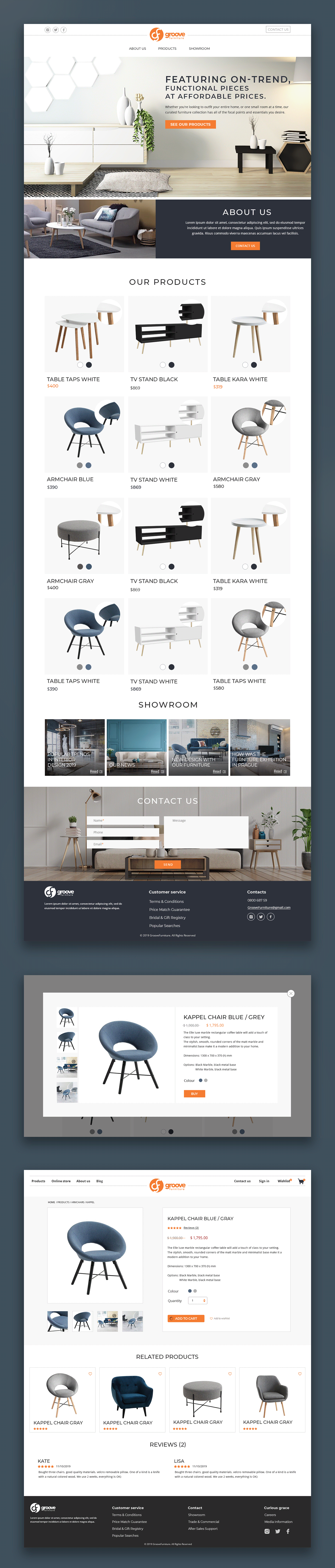 furniture Ecommerce Website Design
