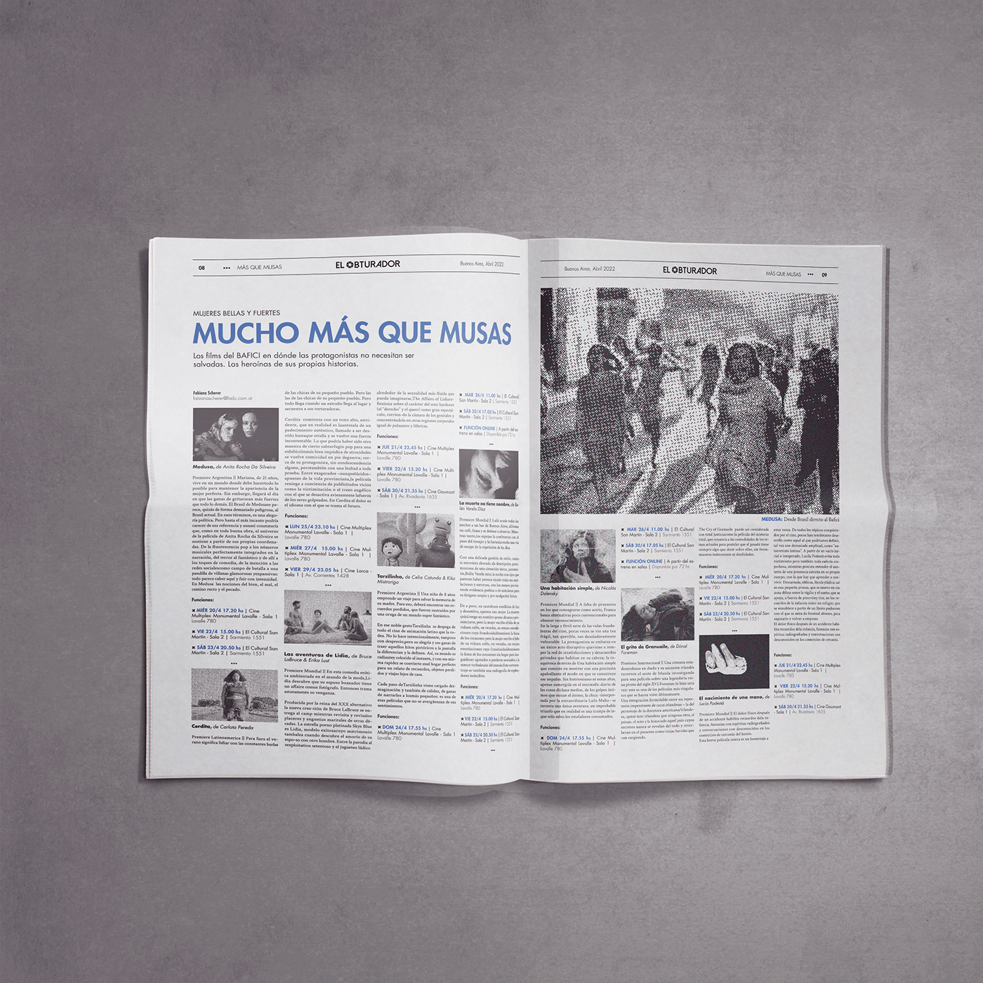bafici editorial InDesign newspaper periodico