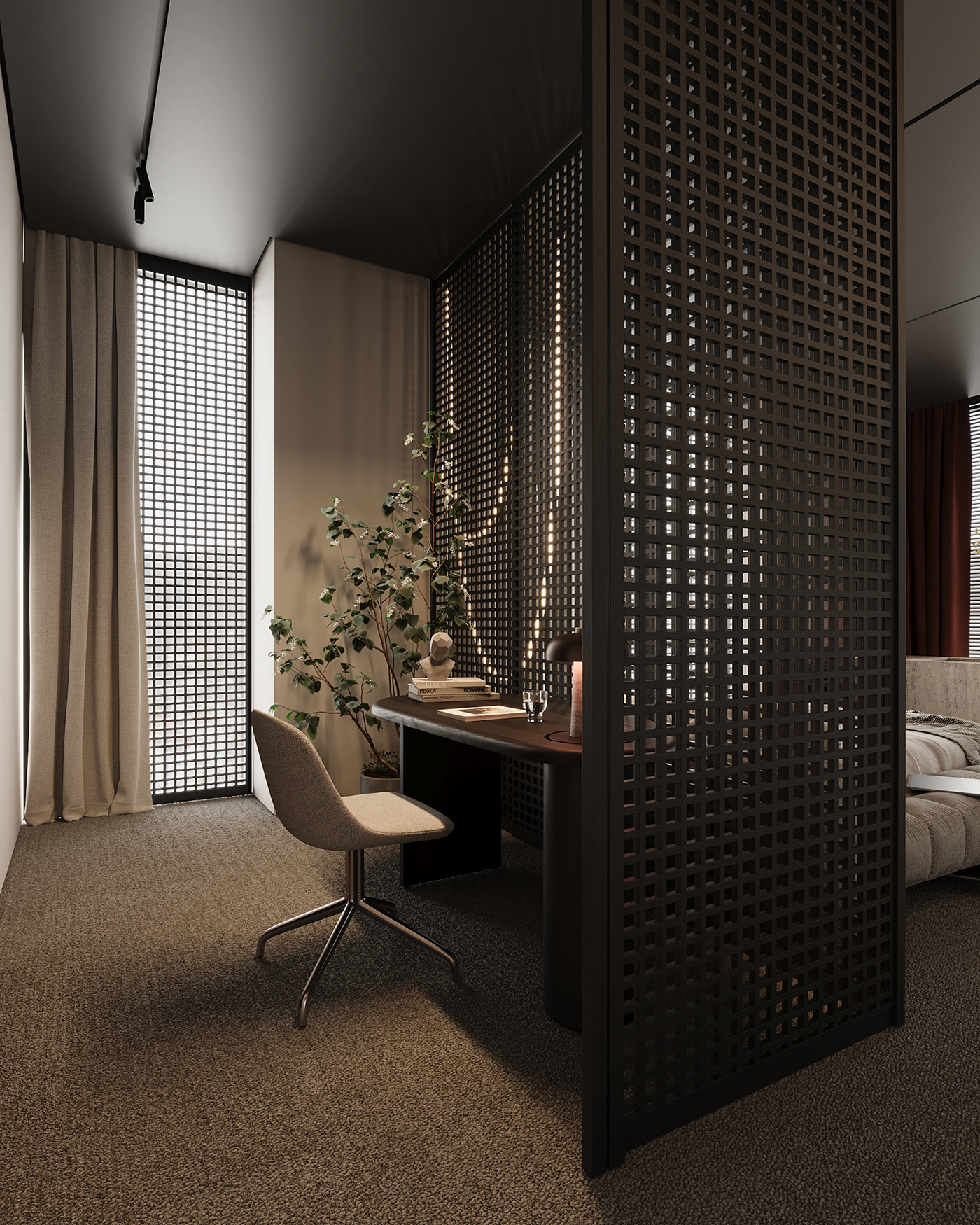 bedroom bedroom design Bedroom interior visualization architecture interior design  3ds max modern Render 3D