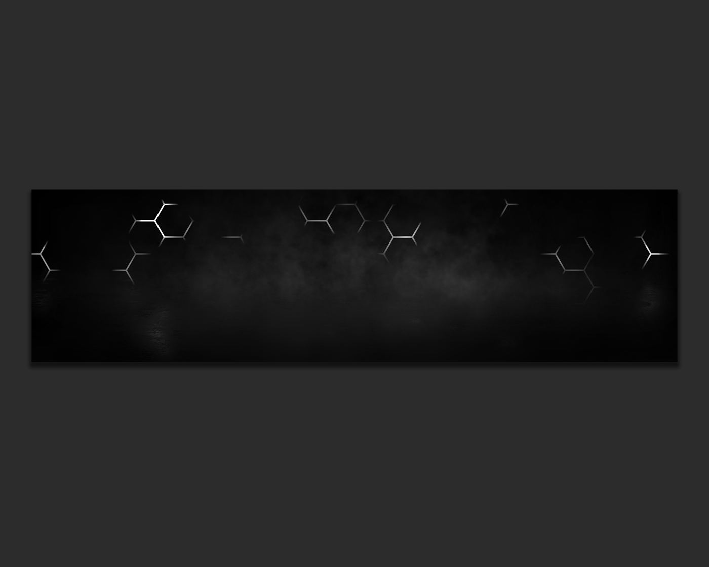 Banner design for streamers featuring a free minimalist black and white aesthetic. Twitch overlay