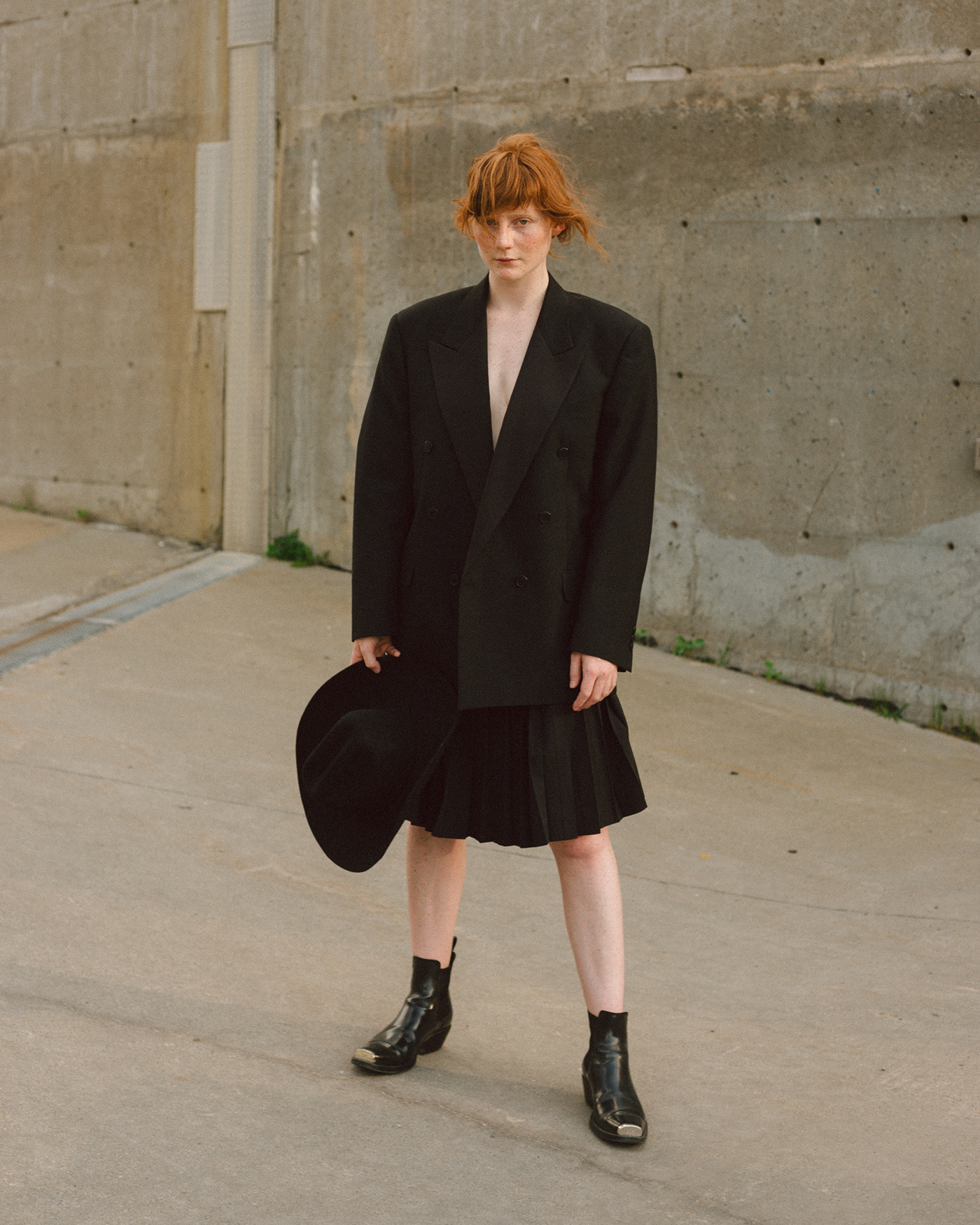 Fashion  Photography  editorial art direction  on location Brutalism styling 