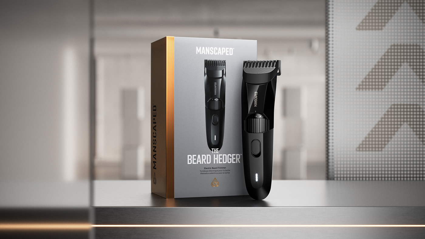 3D animation  barbershop beard CGI manscaped Miagui motion graphics  product Trimmer