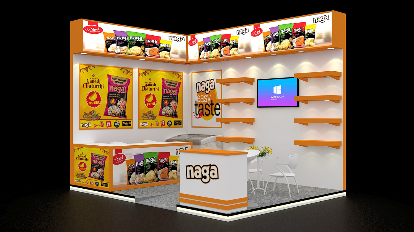 Exhibition Design  Stand booth exhibition stand 3D 3ds max vray Render