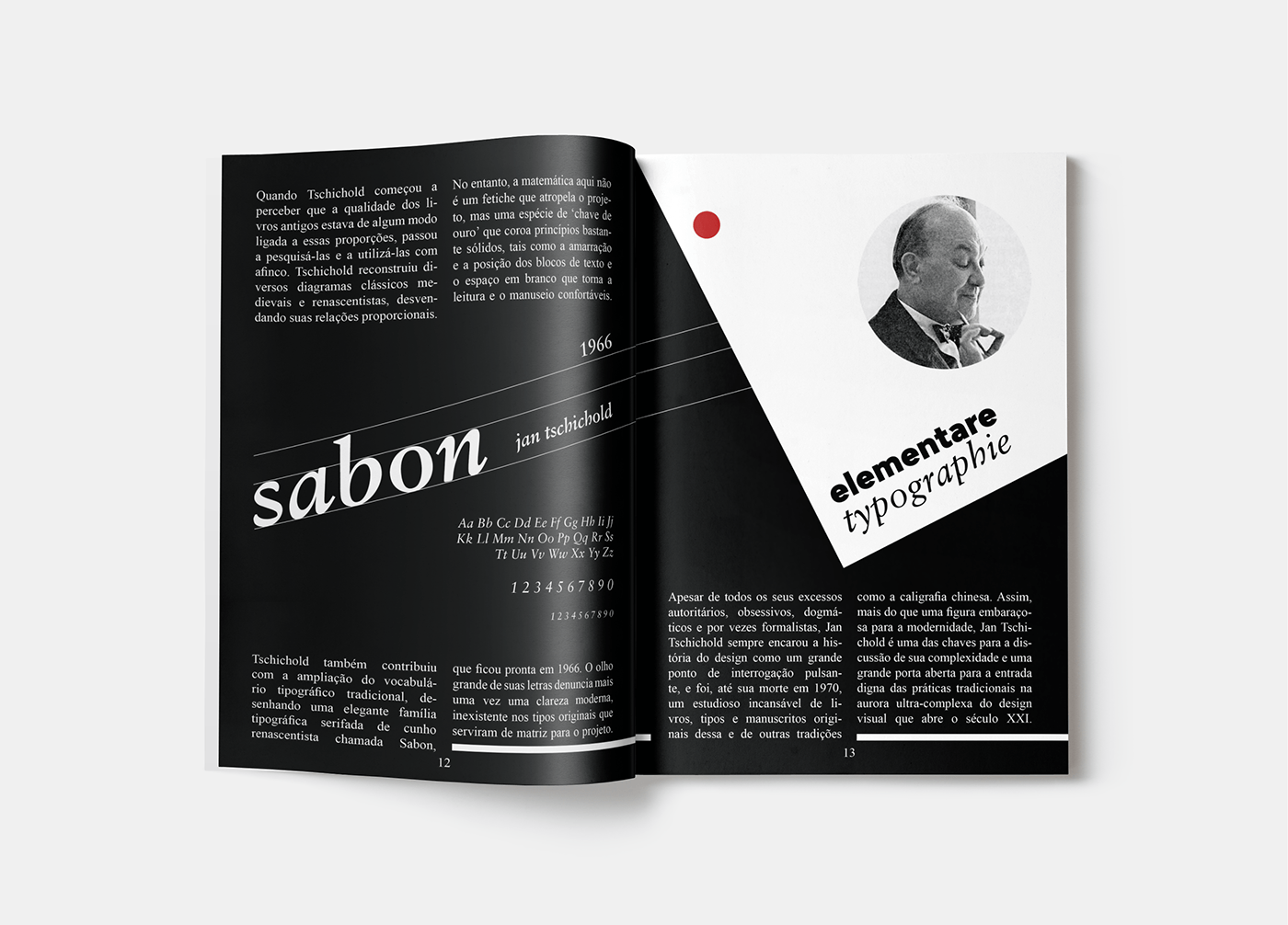 editorial magazine Layout typography   Graphic Designer jan tschichold bauhaus graphic design  InDesign design
