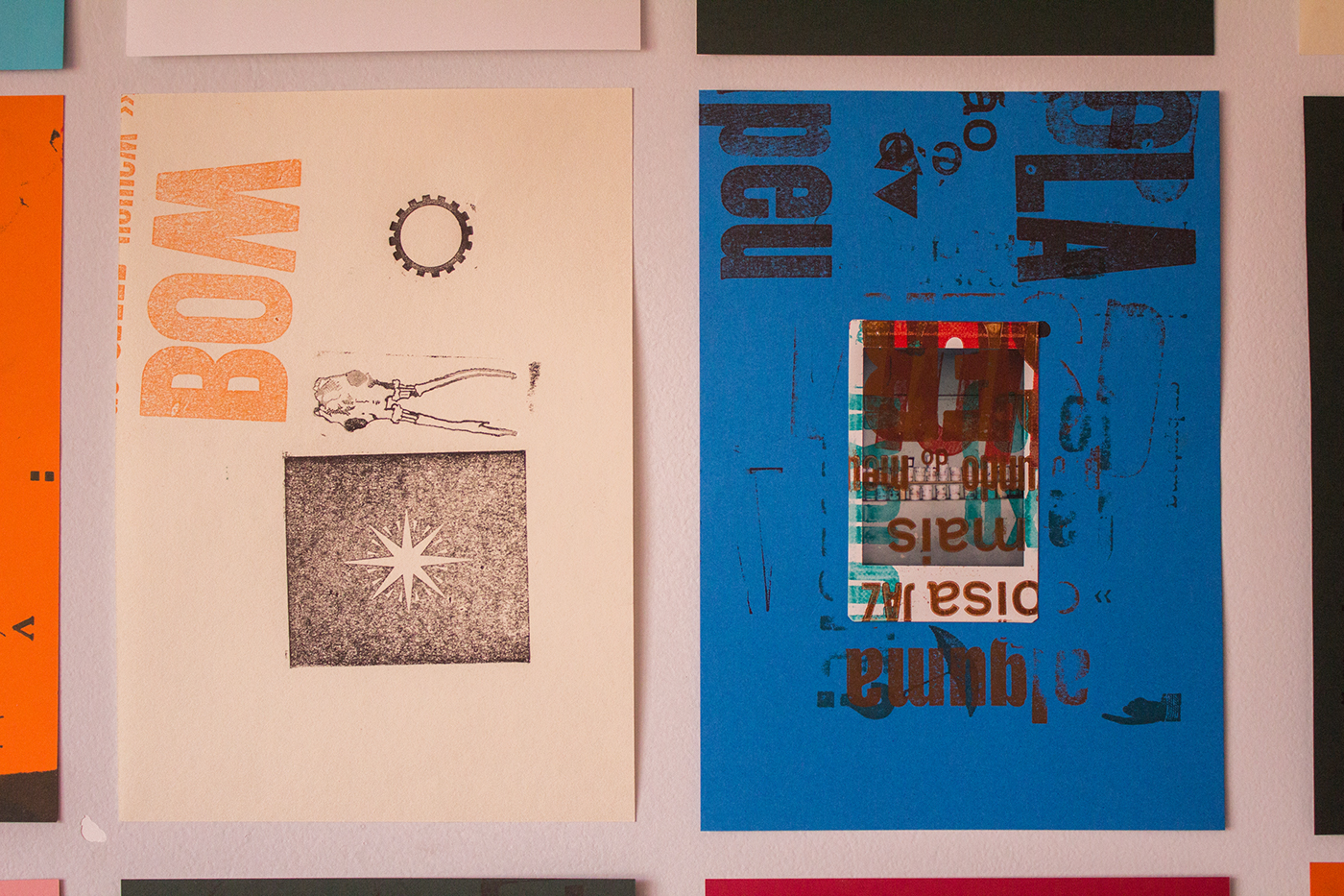 analogic letterpress monotype handmade art