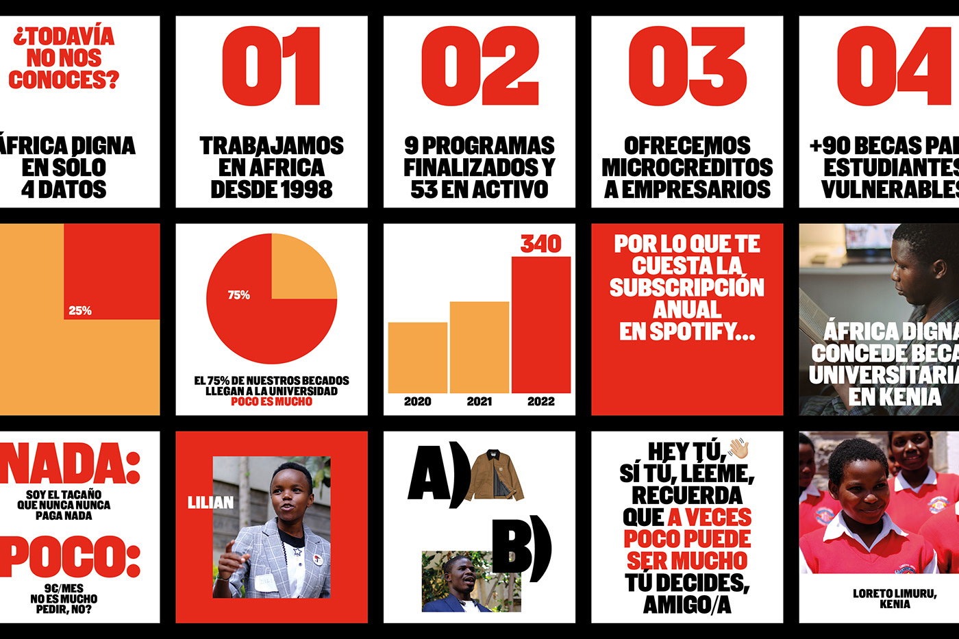 Adversiting brand identity campaing fundation graphic design Photography Socialmedia typography africa Travel