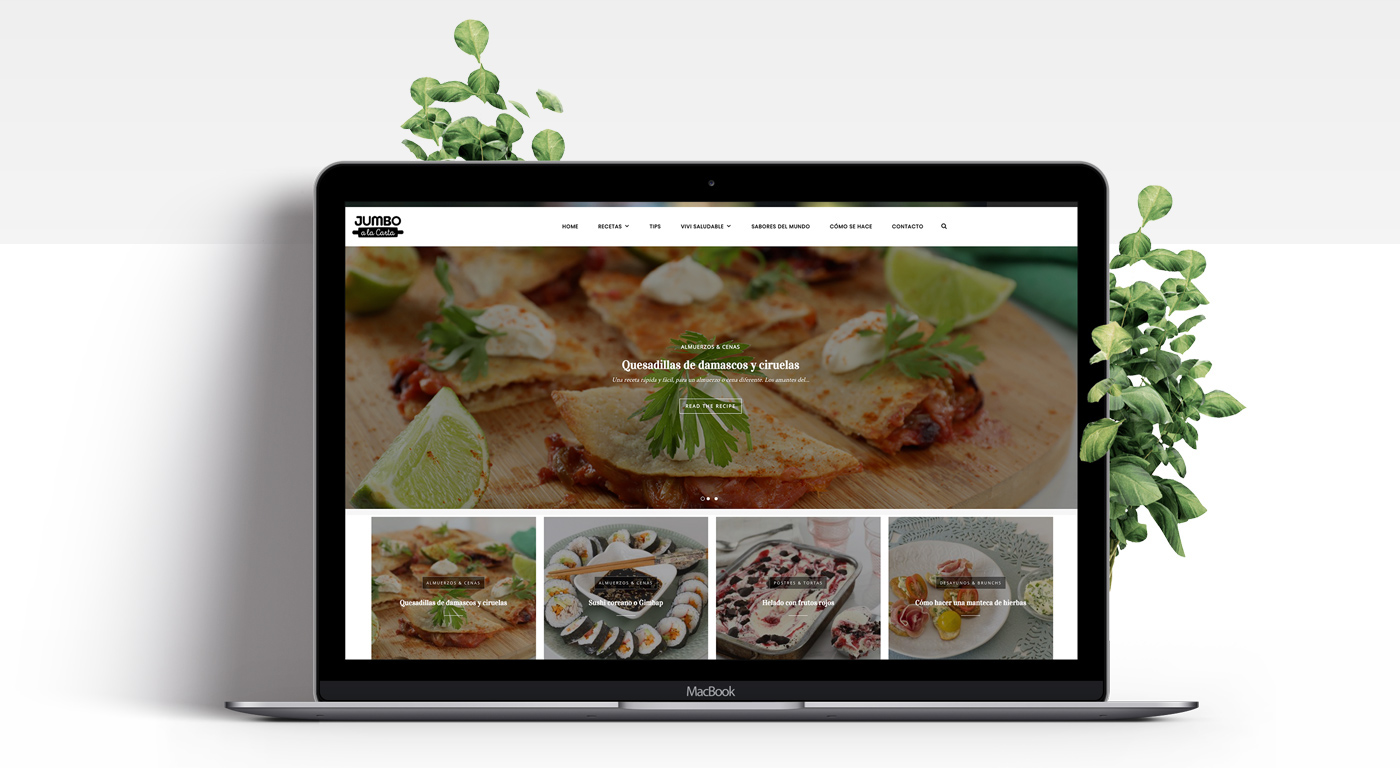 Web Design  ux Food  Blog