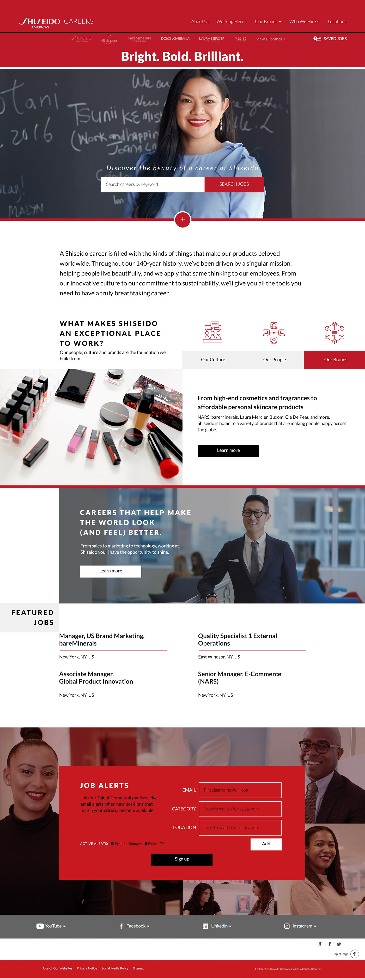 Shiseido Group nars Responsive Design photoshoot Cosmetic
