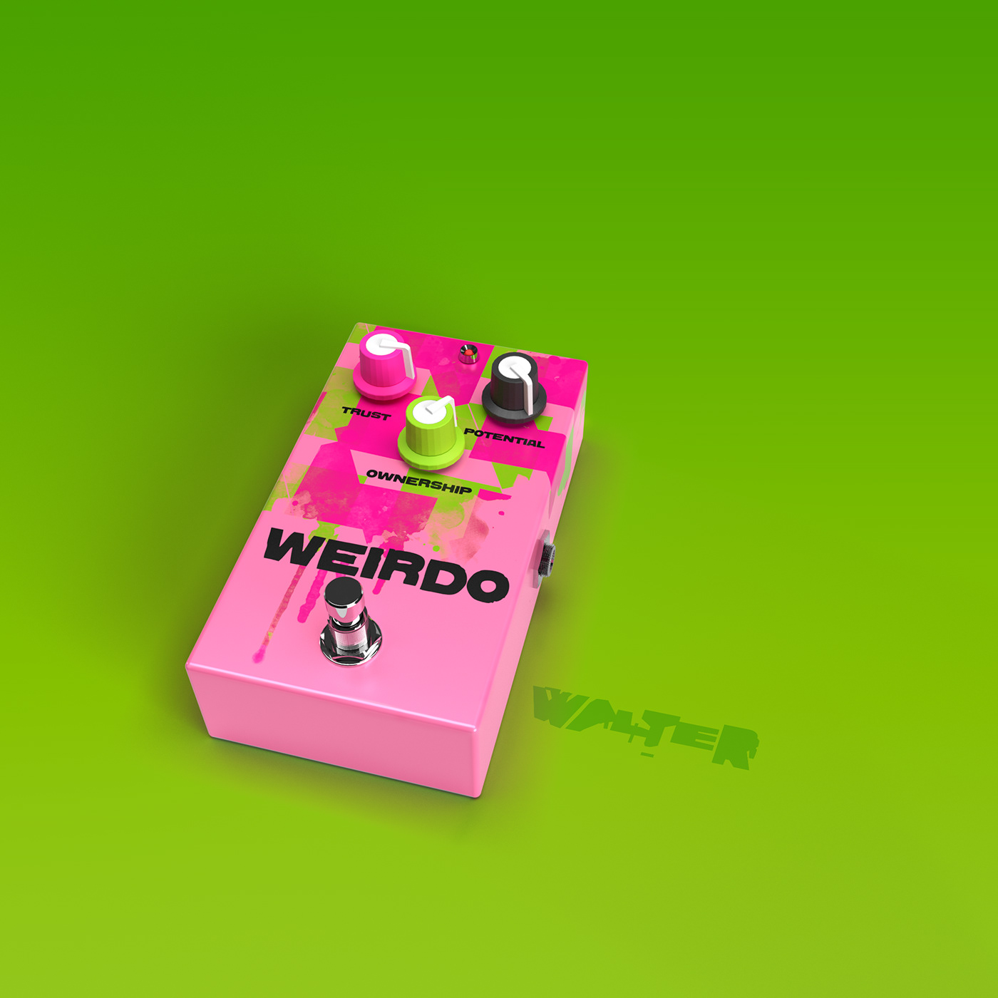 art bright confidence Creativity Digital Creator effect pedal Fun guitar pedals positivity branding