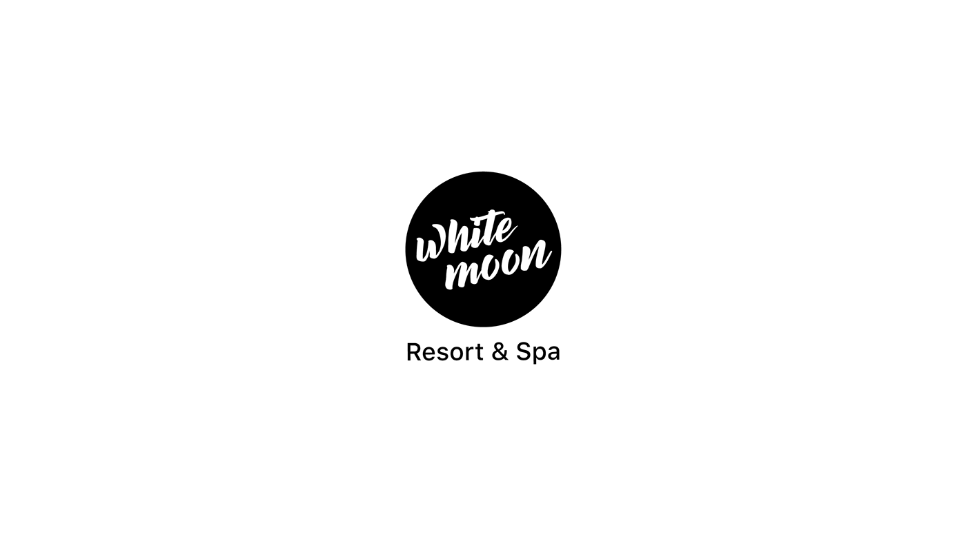 branding  logo resort Spa White Moon wayanad