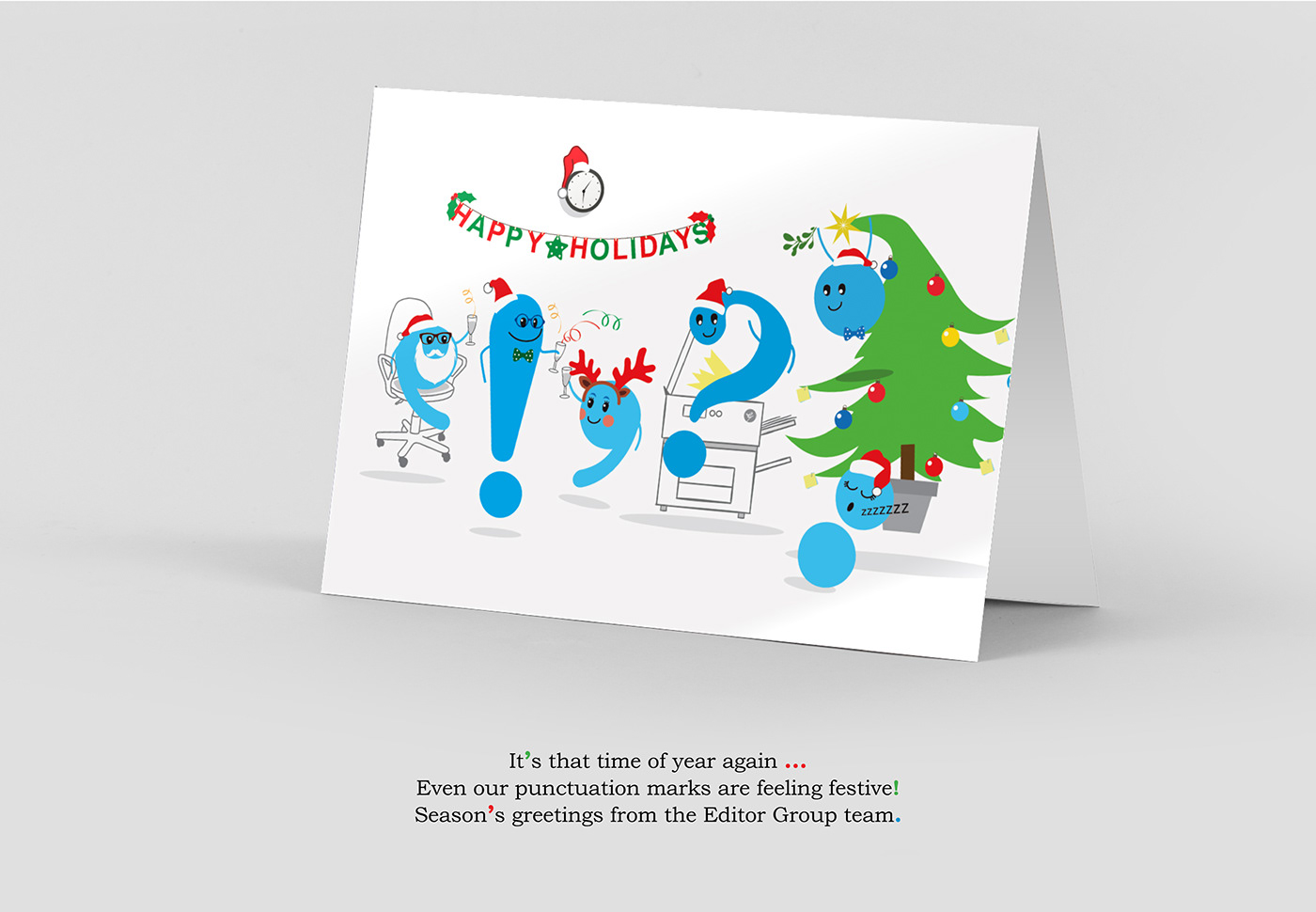 EditorGroup Happy Holidays Card Design