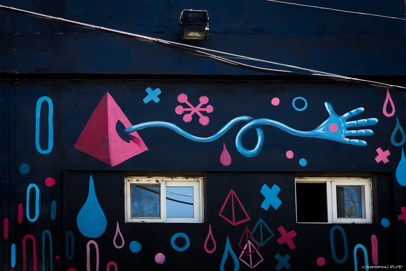 monk geometric Mural Duotone SUREAL Fun Colourful  argentina
