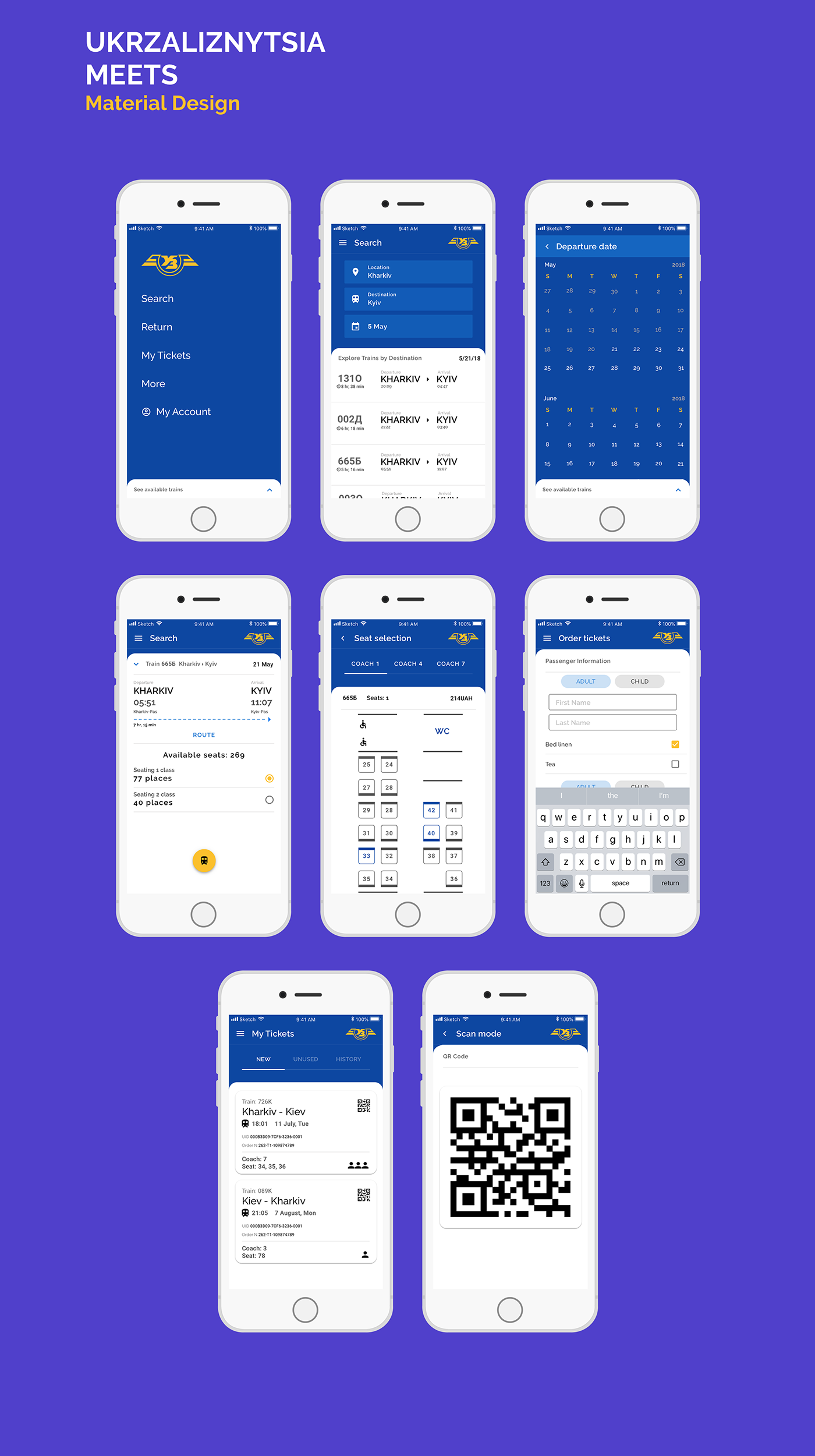 redesign ticket app ukraine Travel UI ux app design